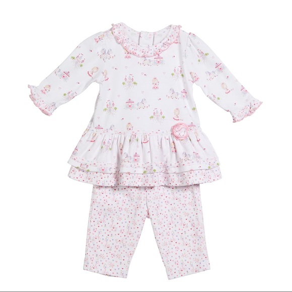 NWT Kissy Kissy Castle Print Dress w/ Leggings - Picture 1 of 3